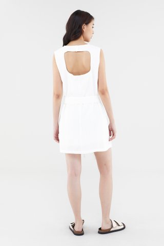 Rylee Linen Open-Back Dress