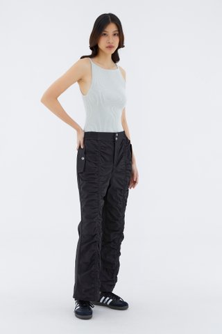 Julby Ruched Straight Pants
