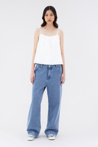 Ludora Linen Tie-Back Relaxed Top