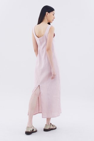 Rocio Linen Tie-Front Dress
