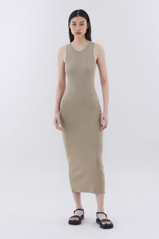 Zefeena Cut-out Back Fitted Dress