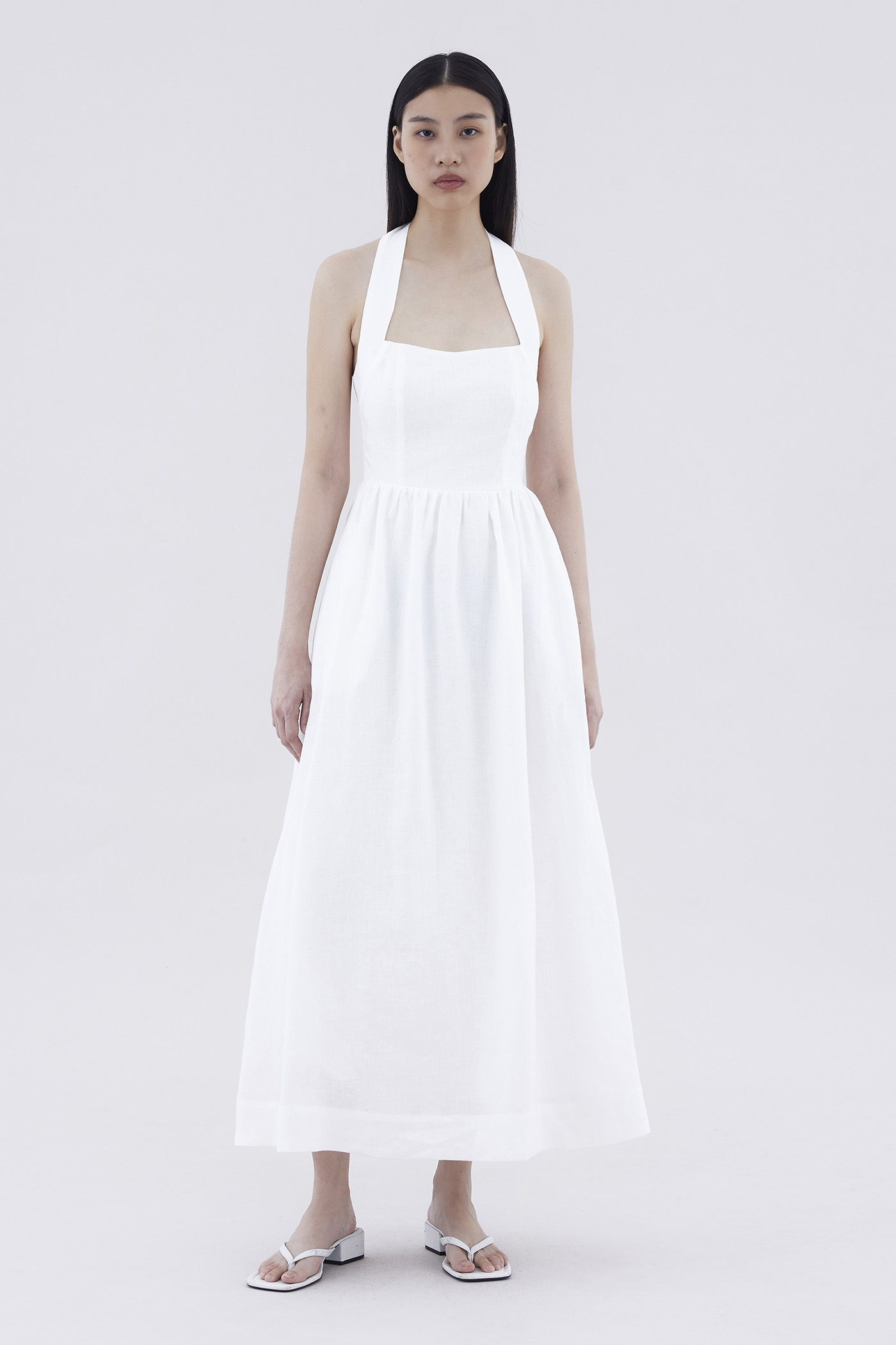 Meyla Linen Halter Dress