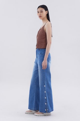 Elden High-Rise Wide Leg Jeans