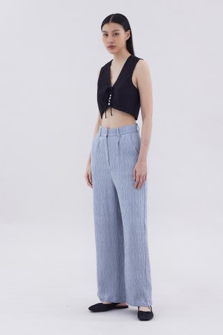 Mabrel Tie-Front Crop Top