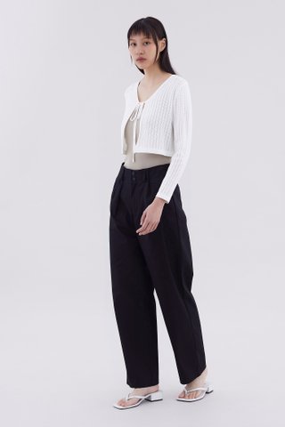 Tolly Tie-Front Crop Cardigan