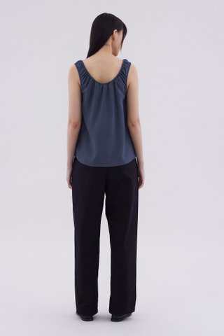 Sylphy Gathered-Neck Top