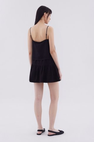 Dione Pin-Tuck Mini Skirt