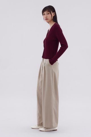 Hermaine High-Rise Double Pleat Pants