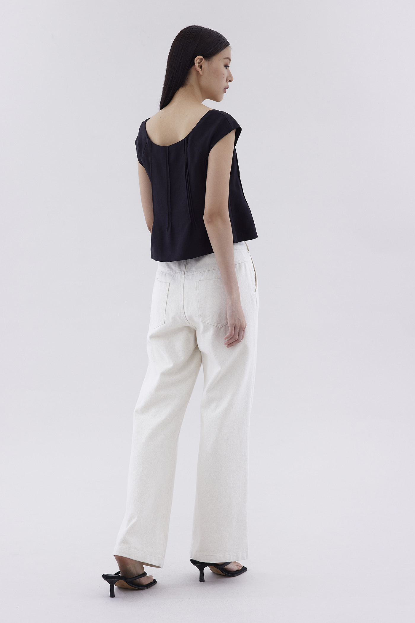 Malesha Pin-Tuck Top