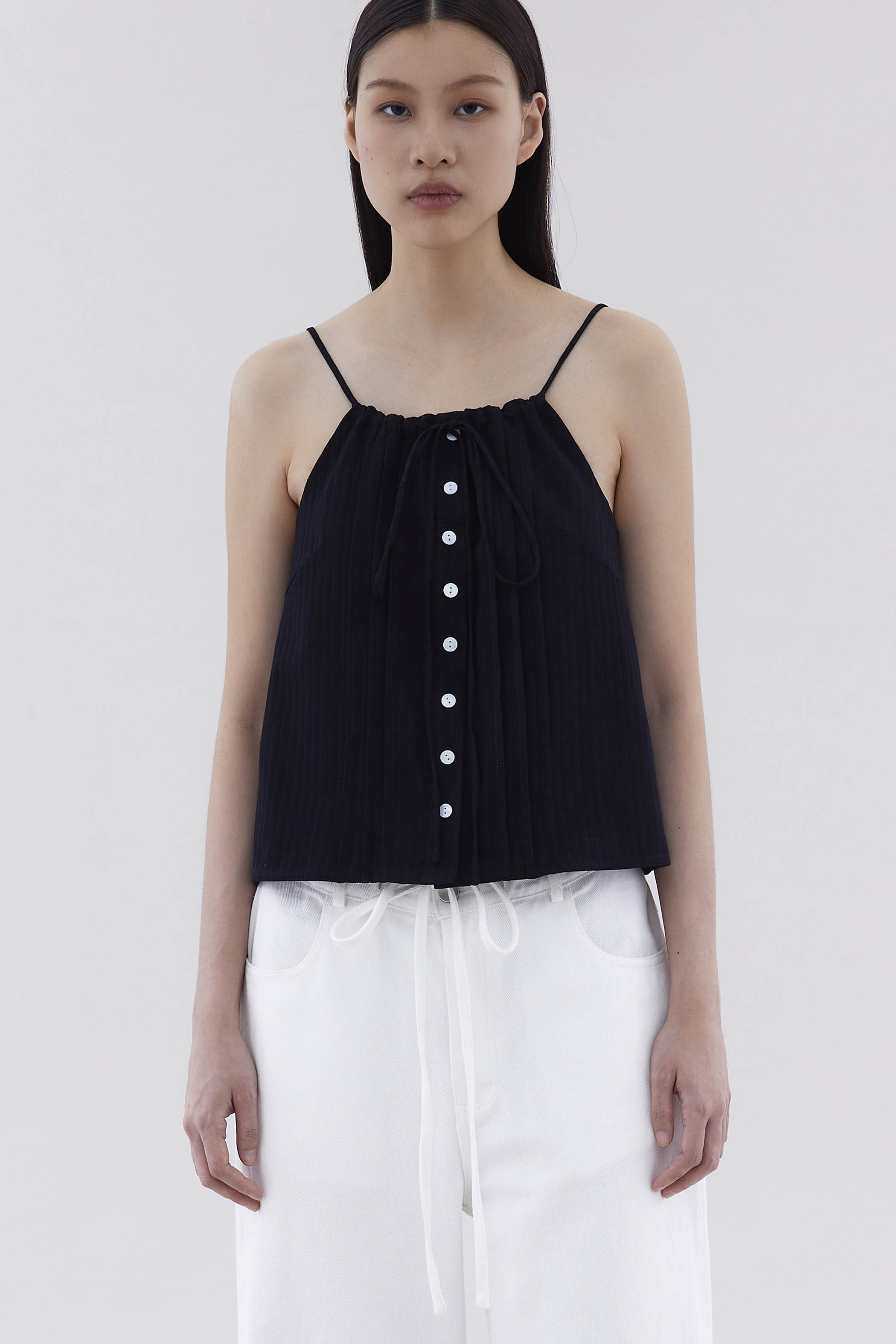 Theara Gathered-Neck Top