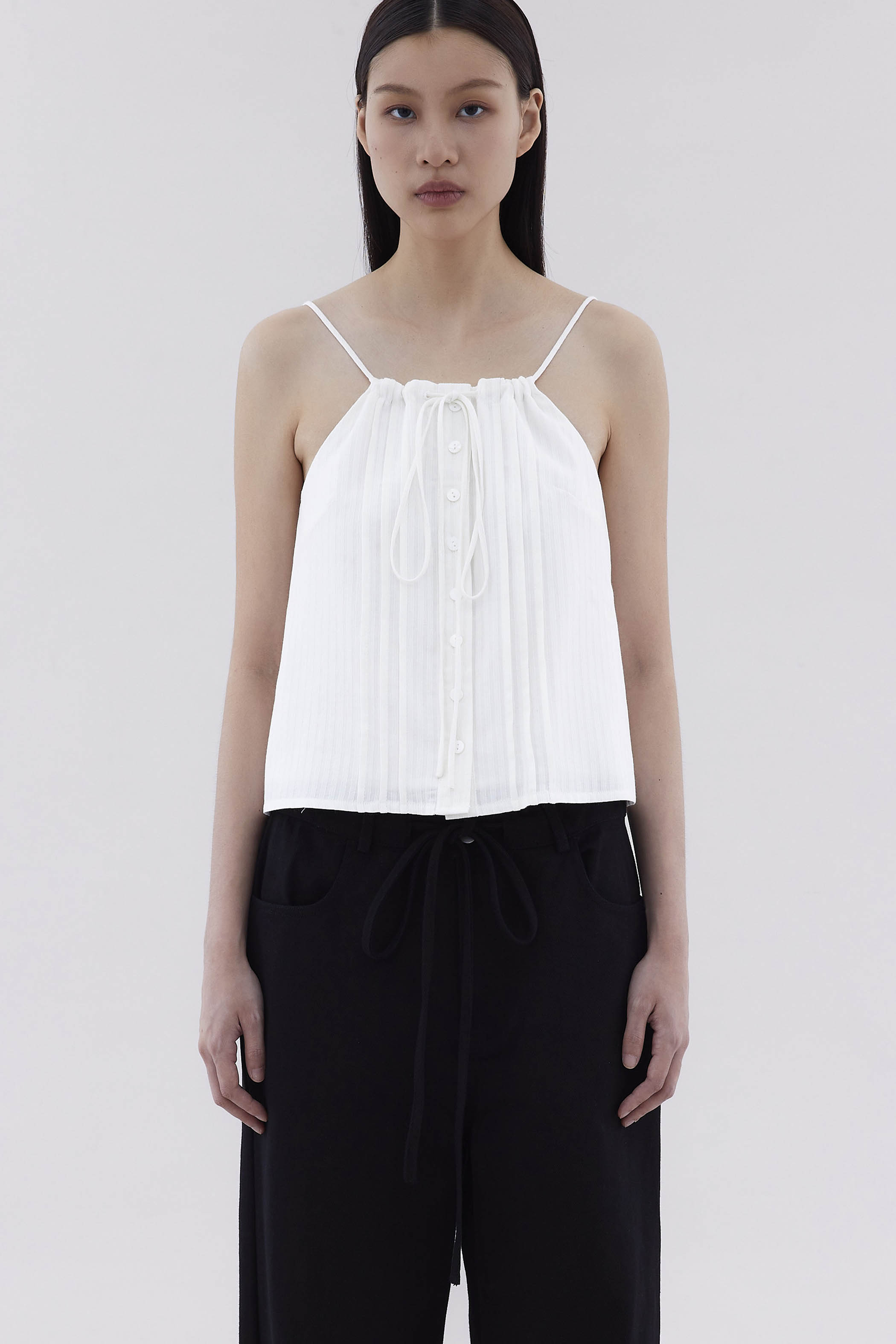 Theara Gathered-Neck Top