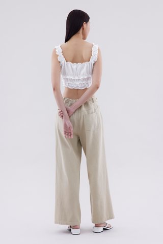 Evaline Ruched Crop Top