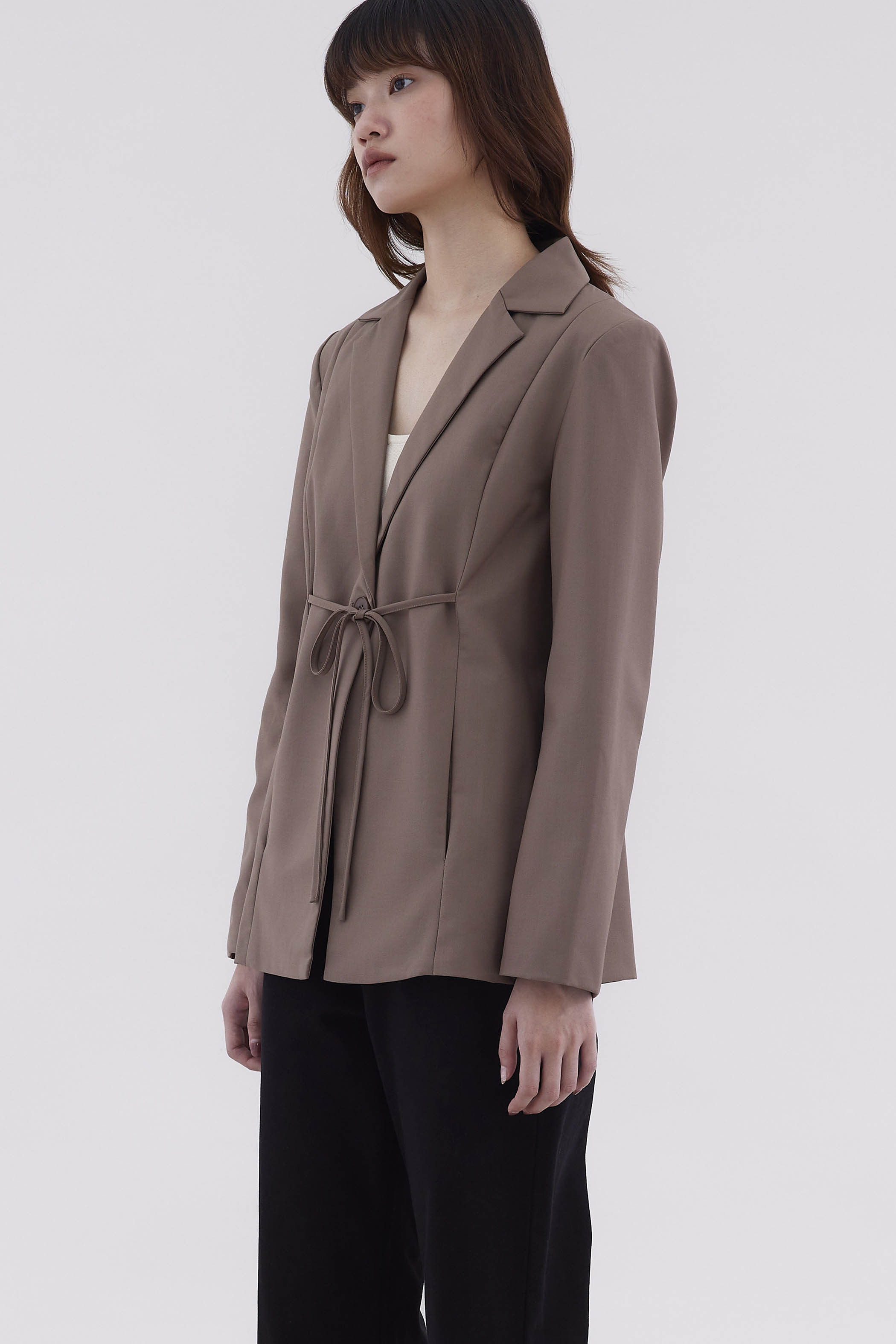 Rodelle Tie-Waist Blazer