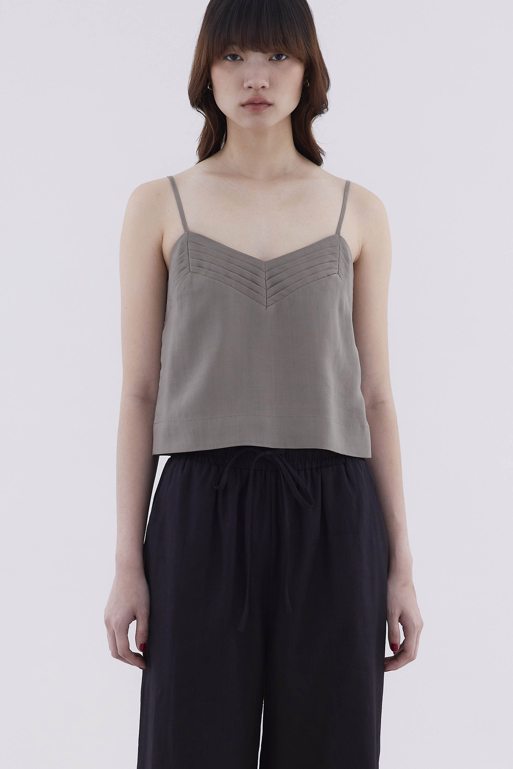 Geraldyn Pleat Bust Top