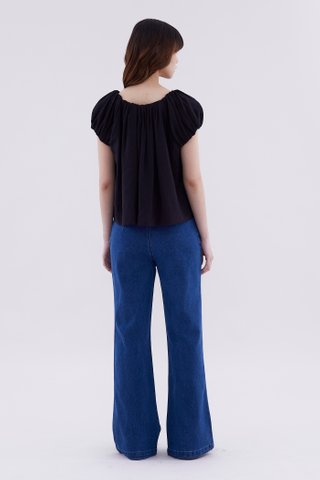 Juliena Gathered Neck Top