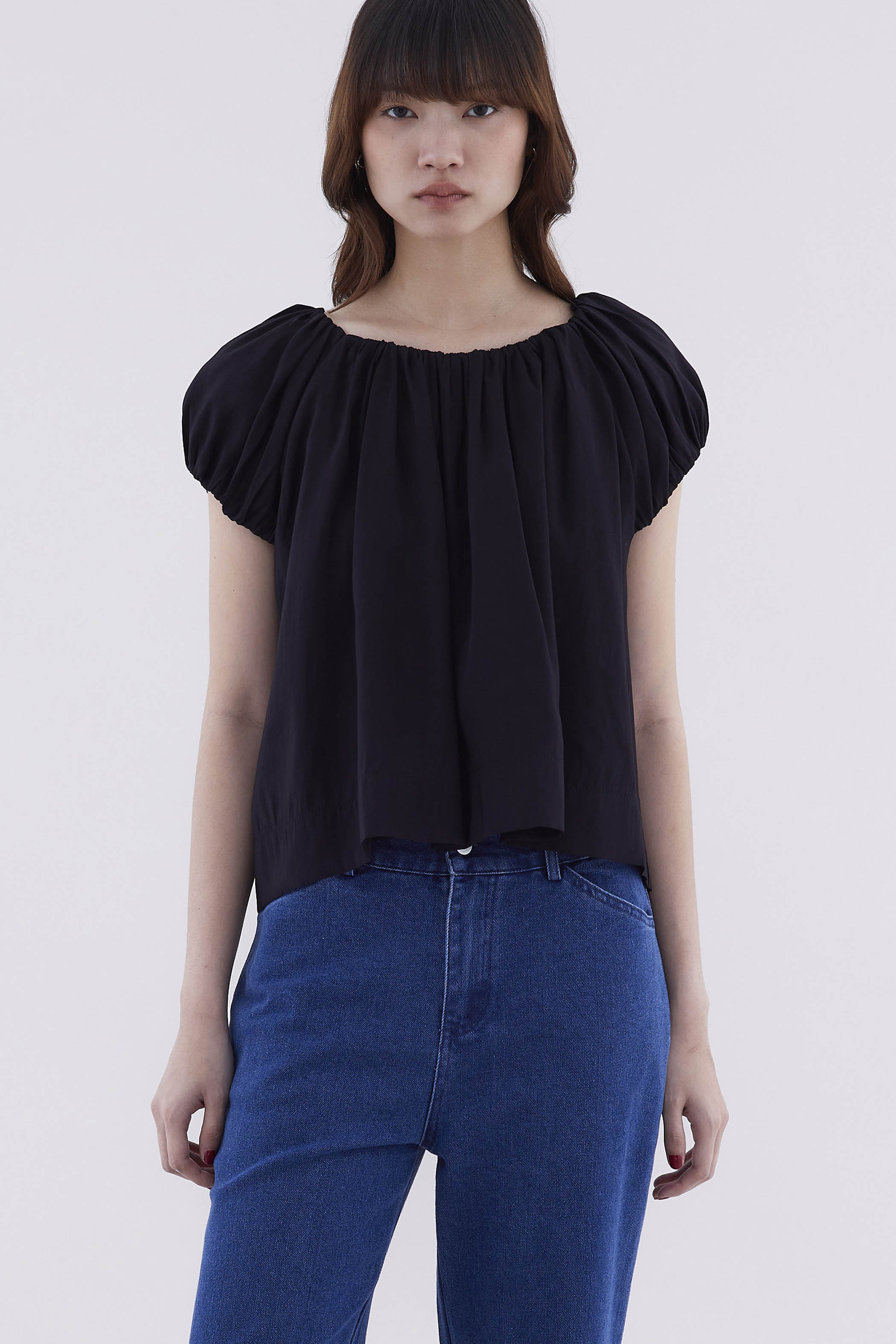 Juliena Gathered Neck Top