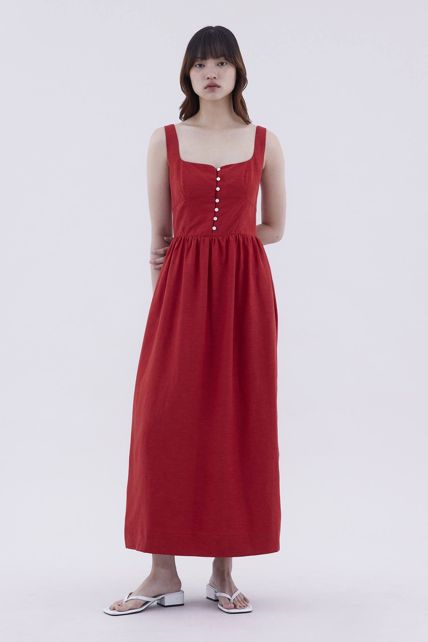 Marlene Square Neck Swing Dress