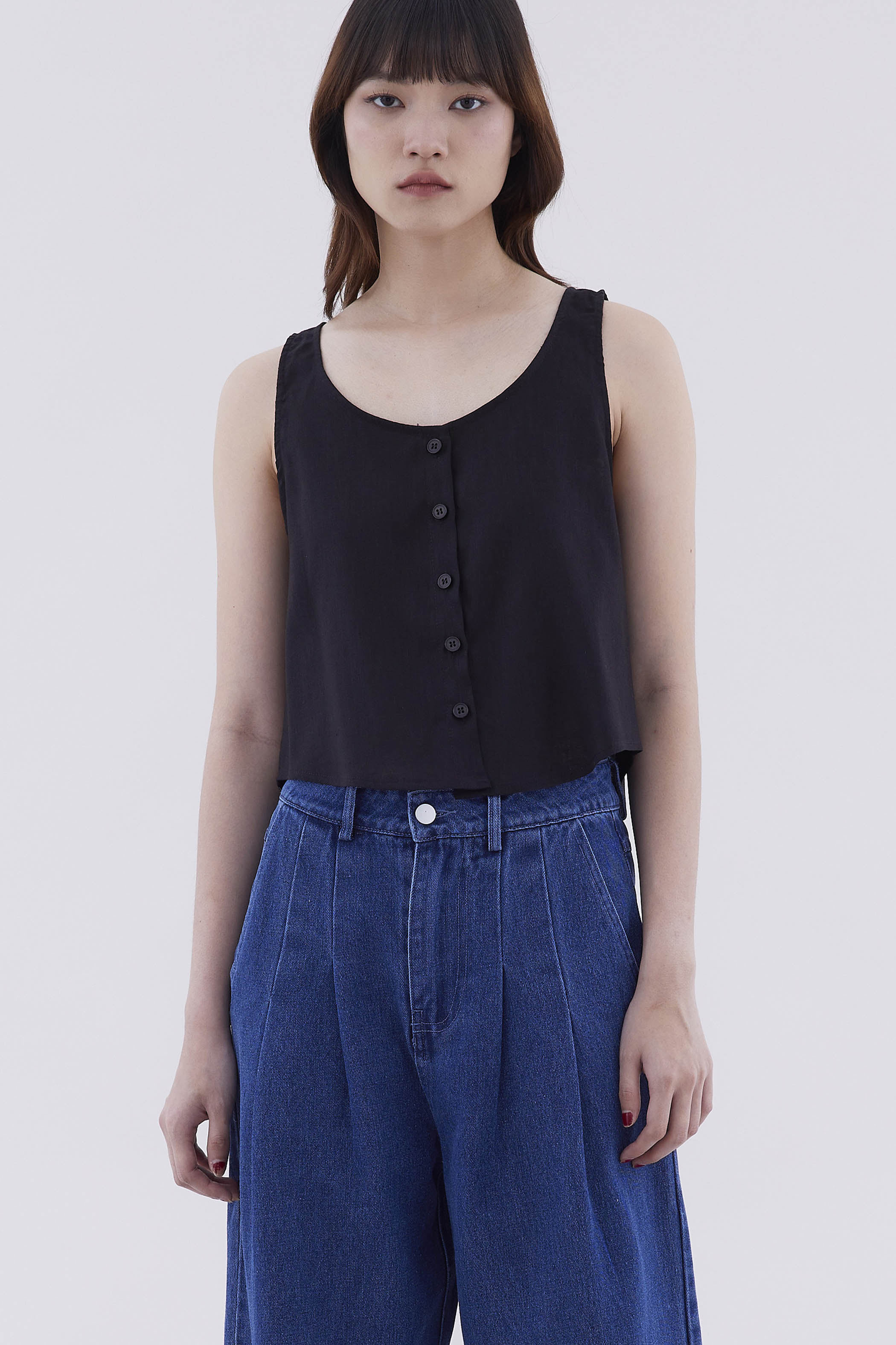 Seleve Button-Down Relaxed Top