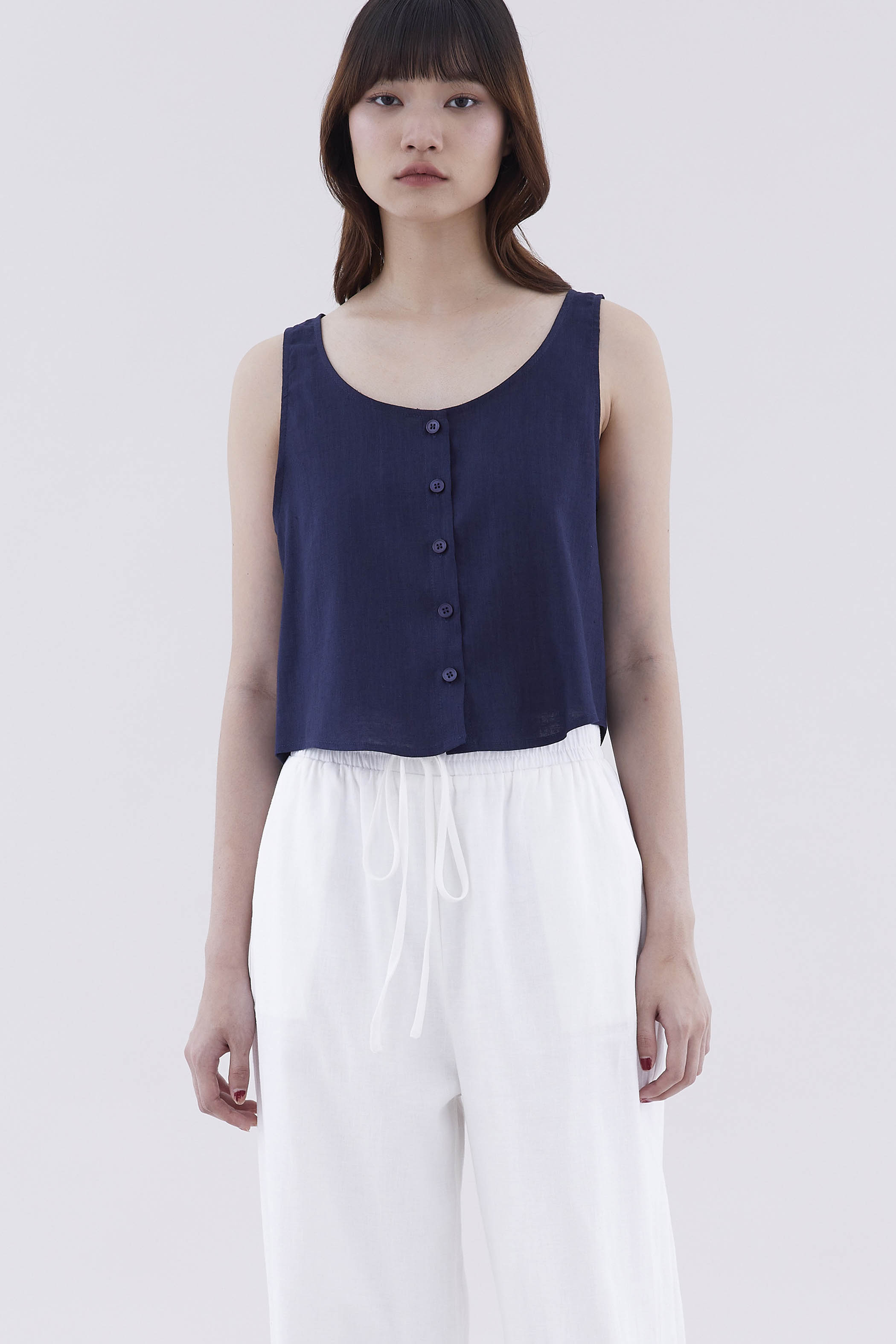 Seleve Button-Down Relaxed Top