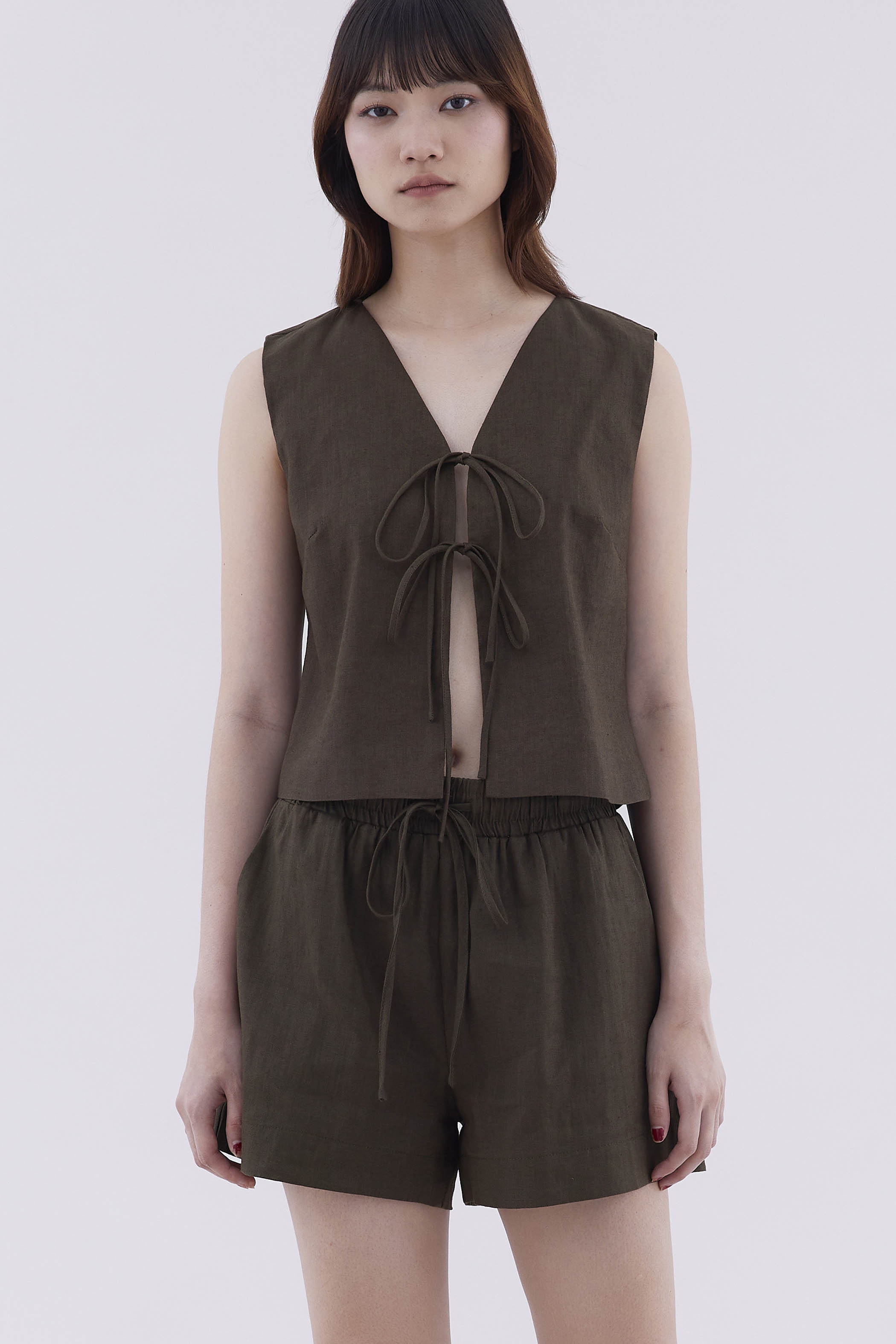 Ellendra Front Tie Top