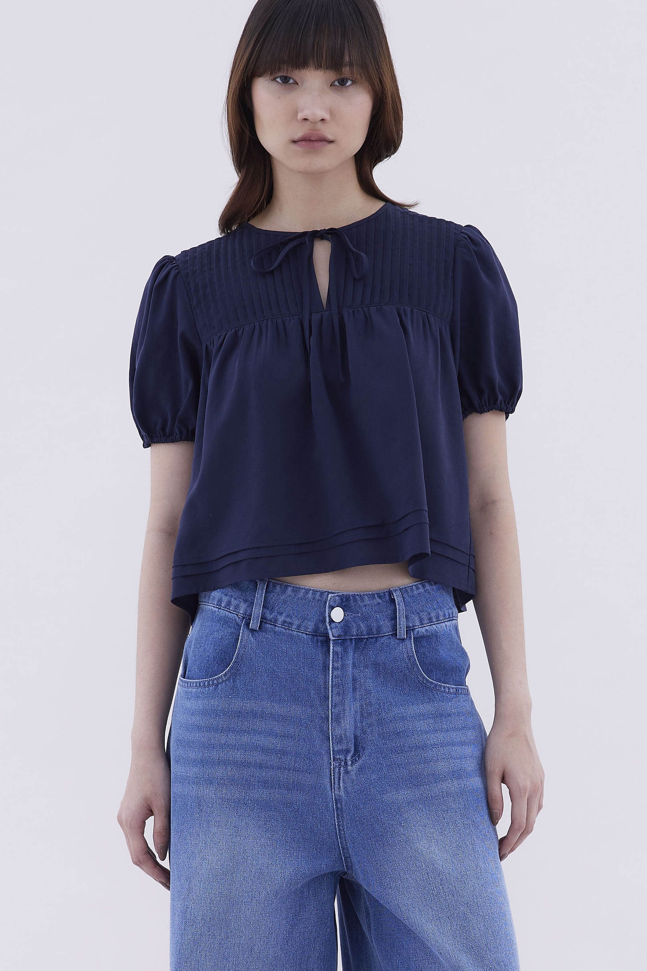 Serina Pin-Tuck Blouse