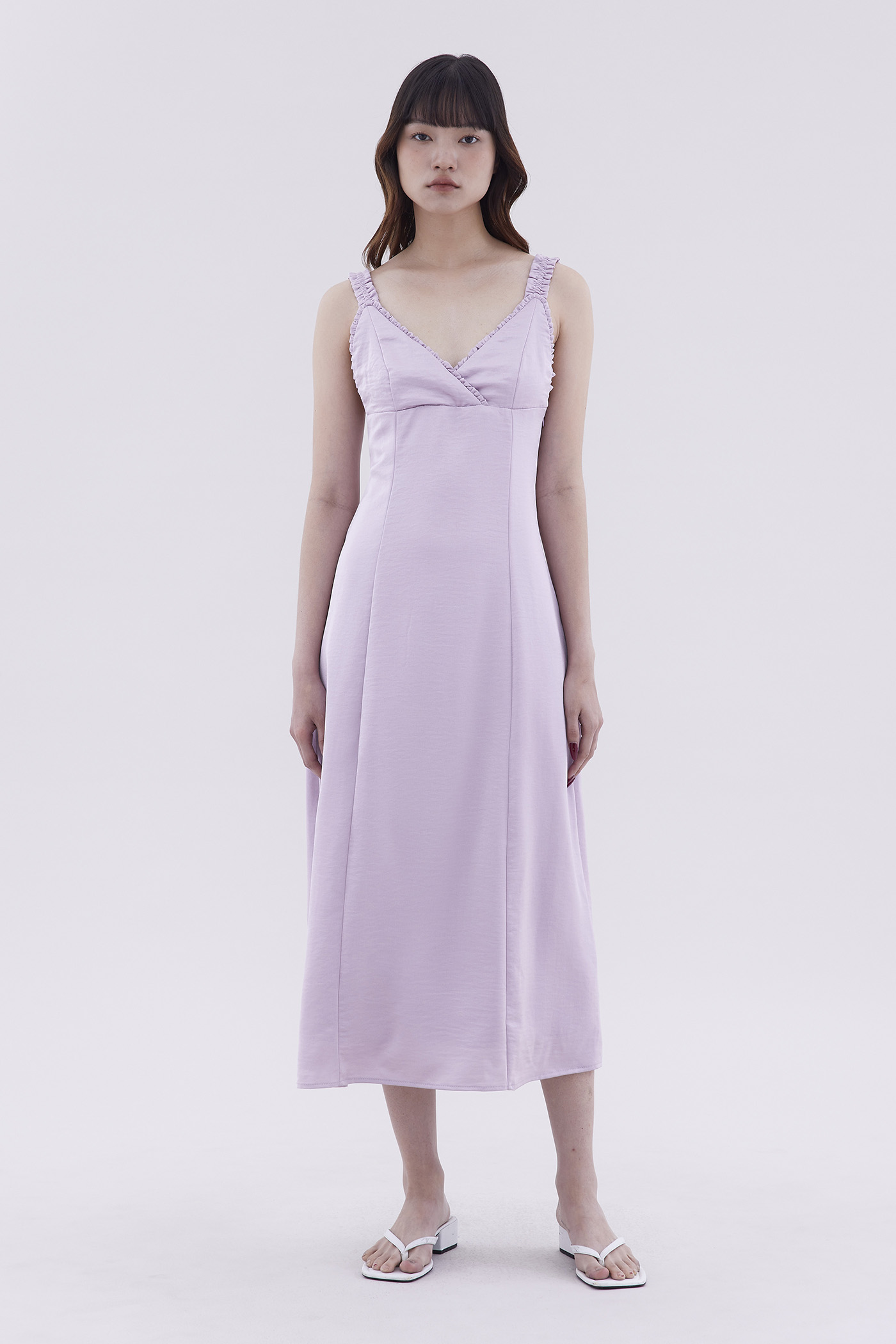 Delma Ruch-Strap Slip Dress