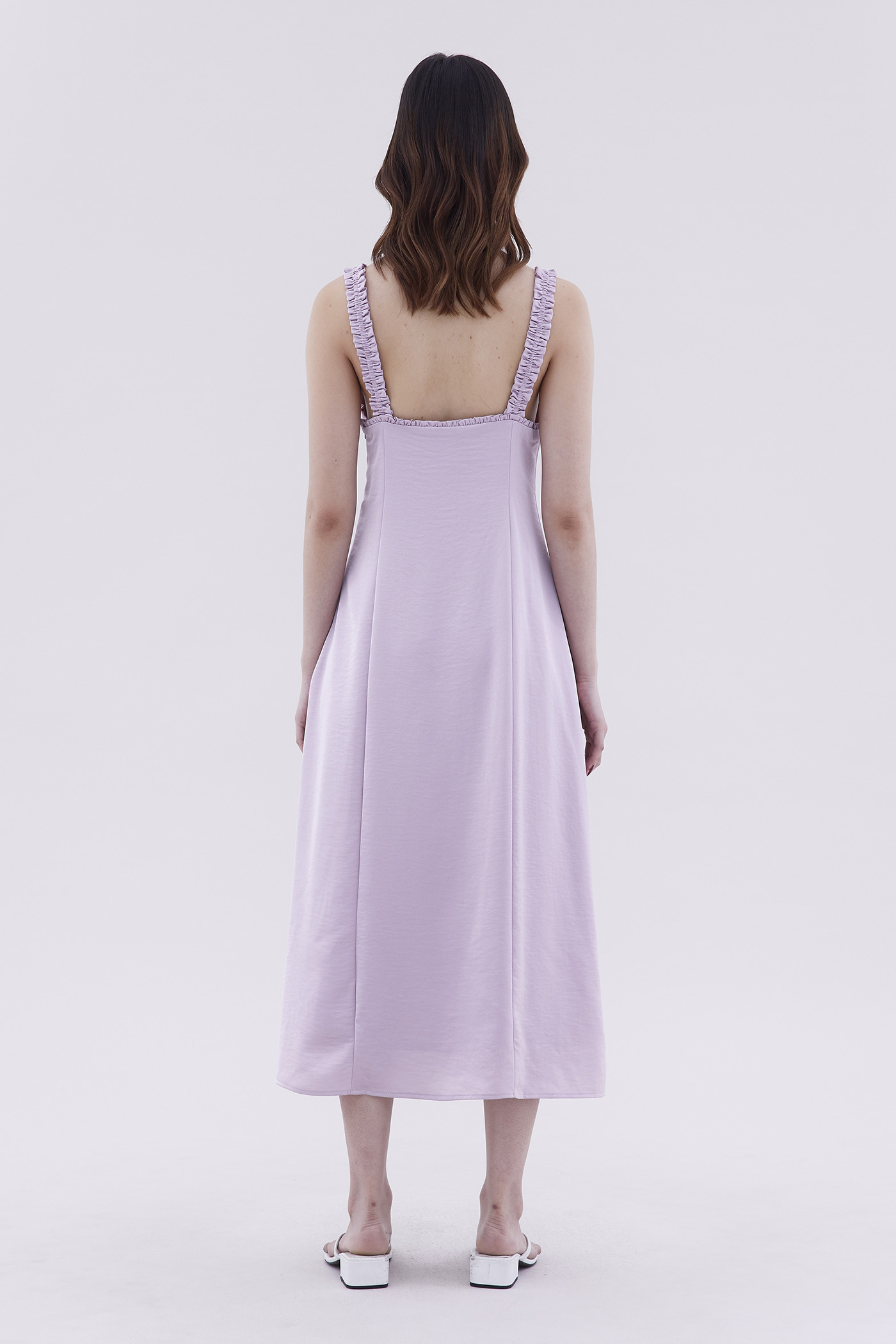 Delma Ruch-Strap Slip Dress