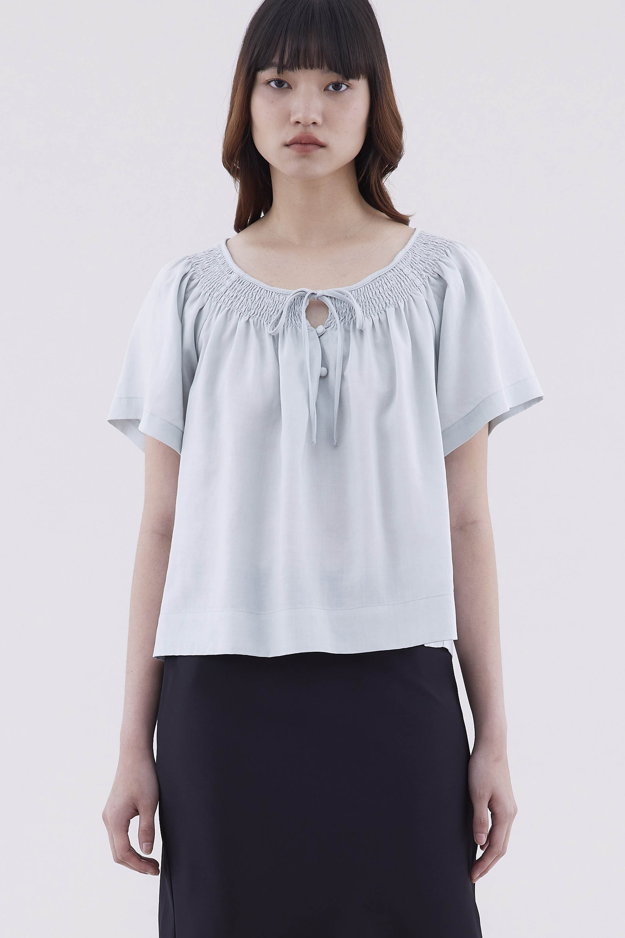 Yoana Smock-Neck Top