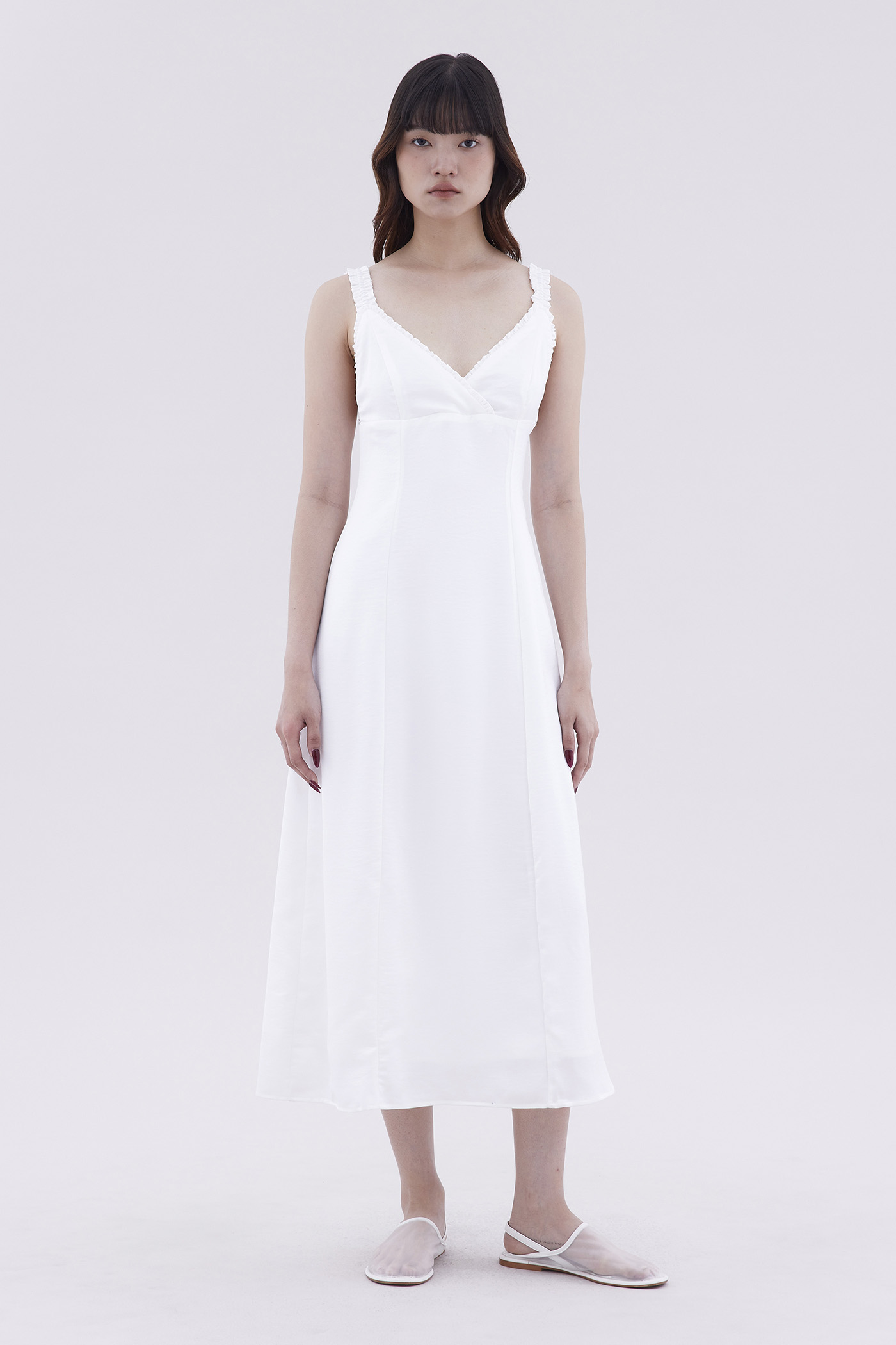 Delma Ruch-Strap Slip Dress