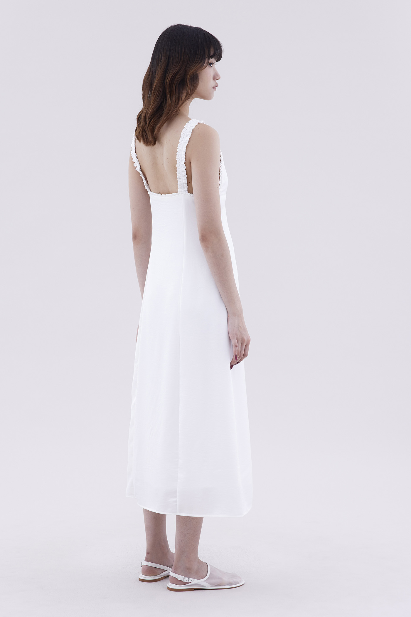 Delma Ruch-Strap Slip Dress