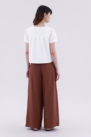 Laire Pin-Tuck Relaxed Top