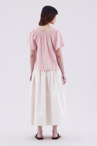 Yoana Smock-Neck Top