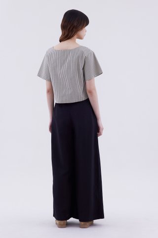 Jesse Tie-Front Crop Top