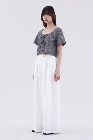 Jesse Tie-Front Crop Top