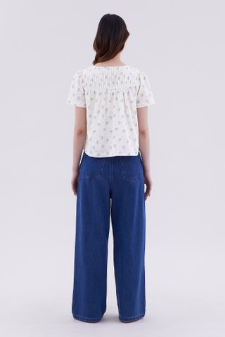 Laire Pin-Tuck Relaxed Top