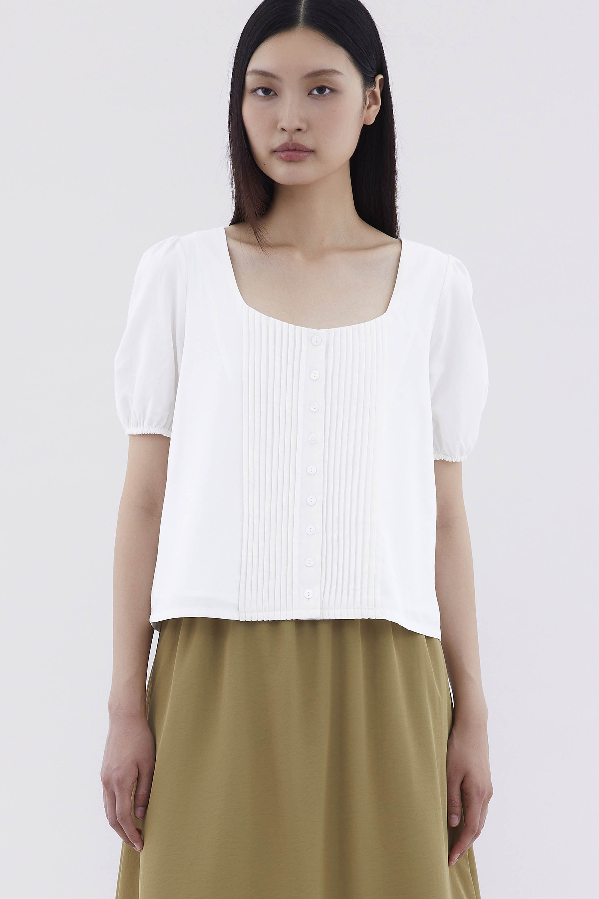 Kristel Square-Neck Top