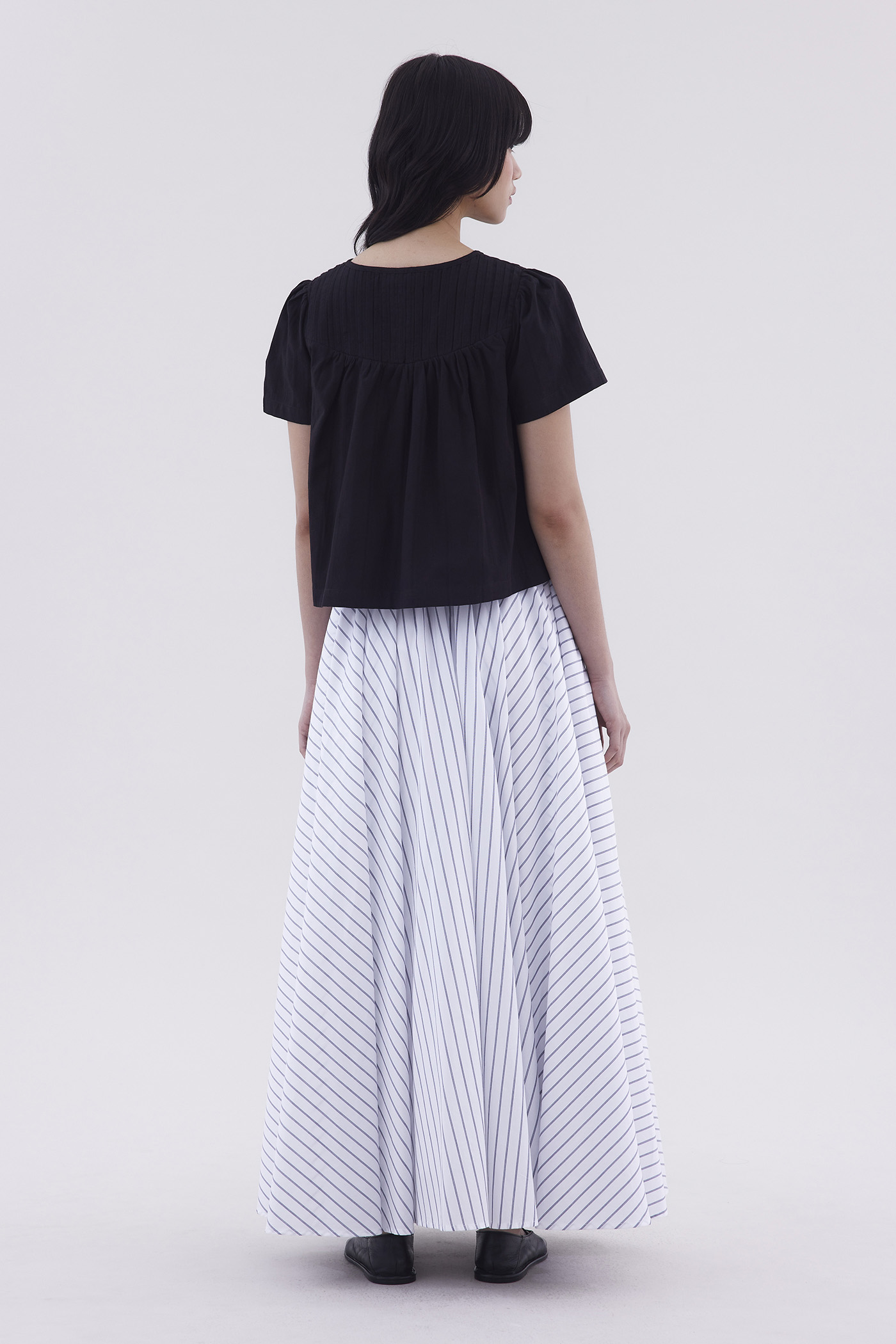 Laire Pin-Tuck Relaxed Top