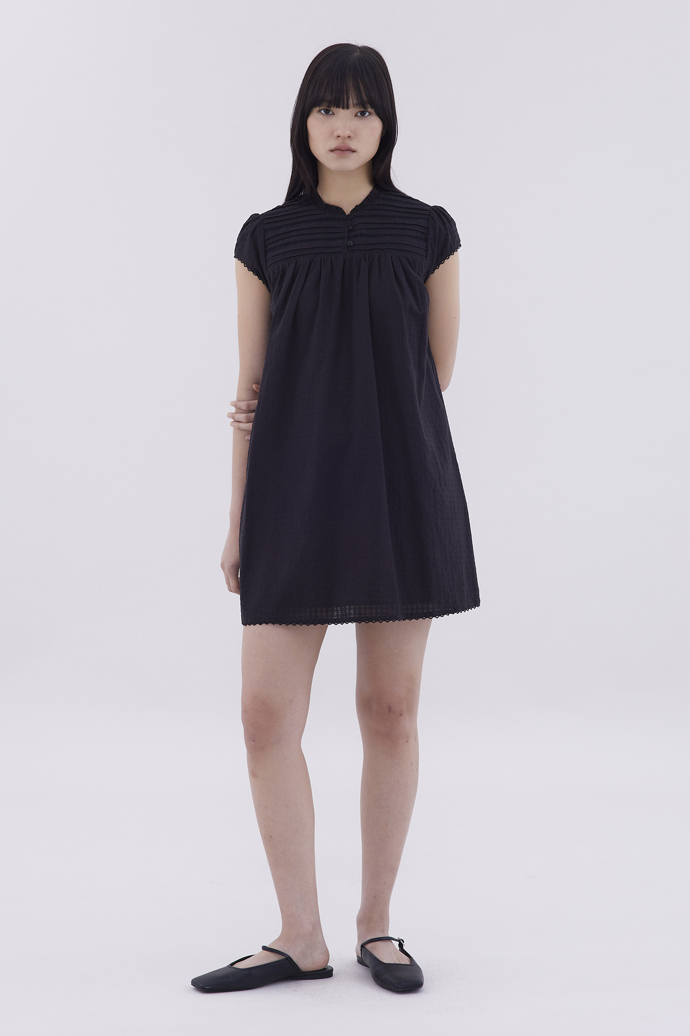 Jamela Half-Button Dress