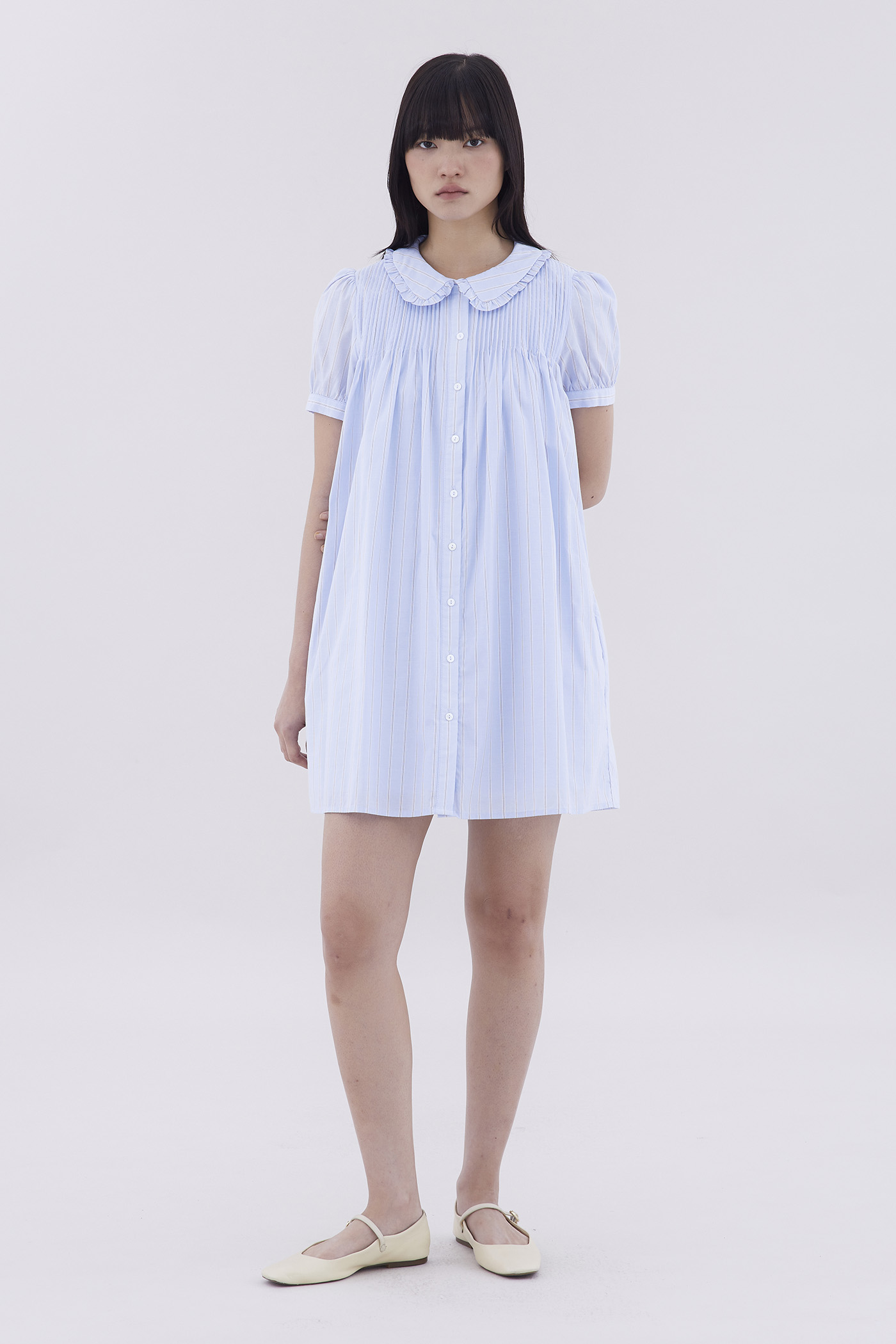 Merene Pin-Tuck Dress