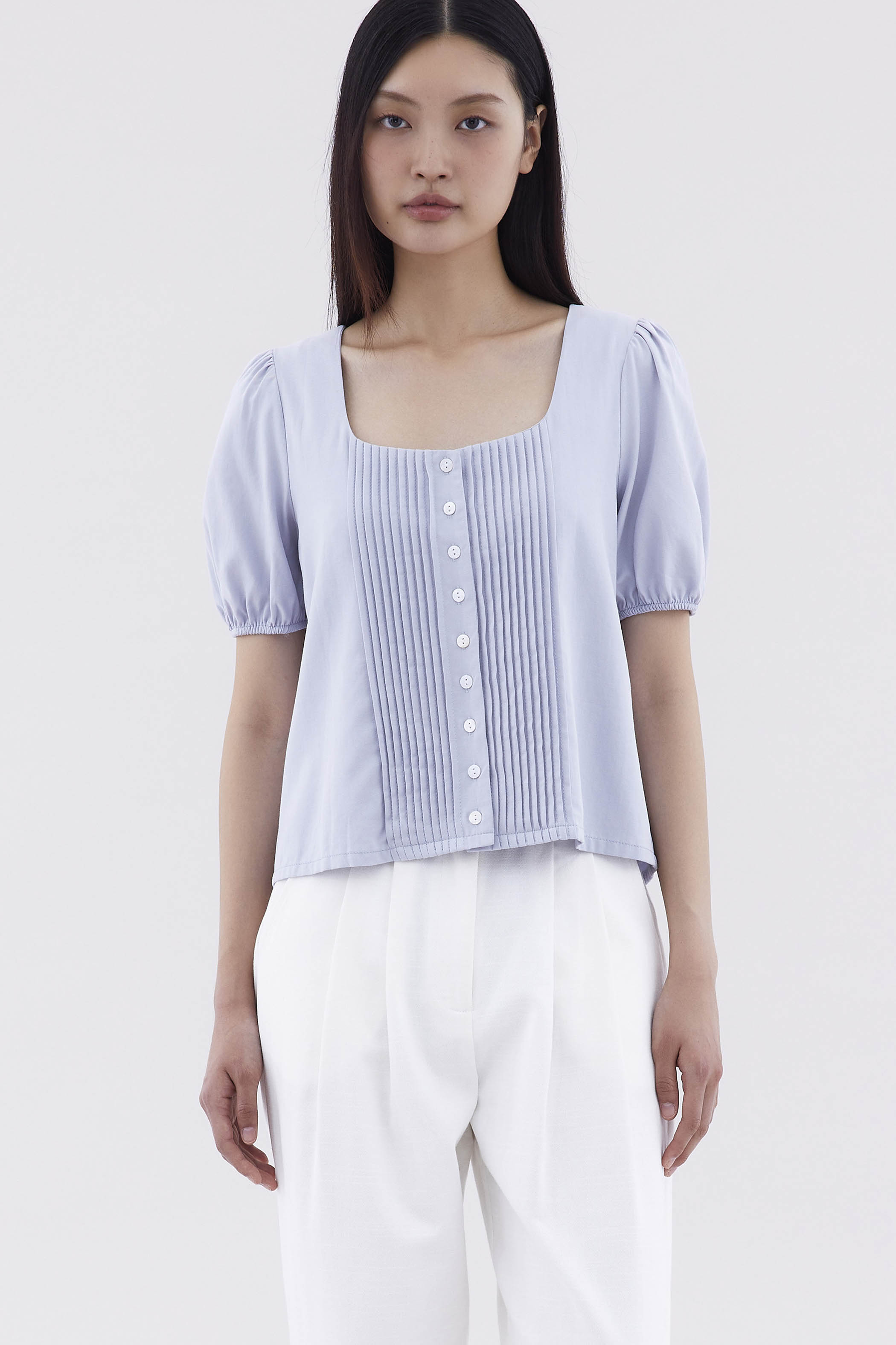 Kristel Square-Neck Top