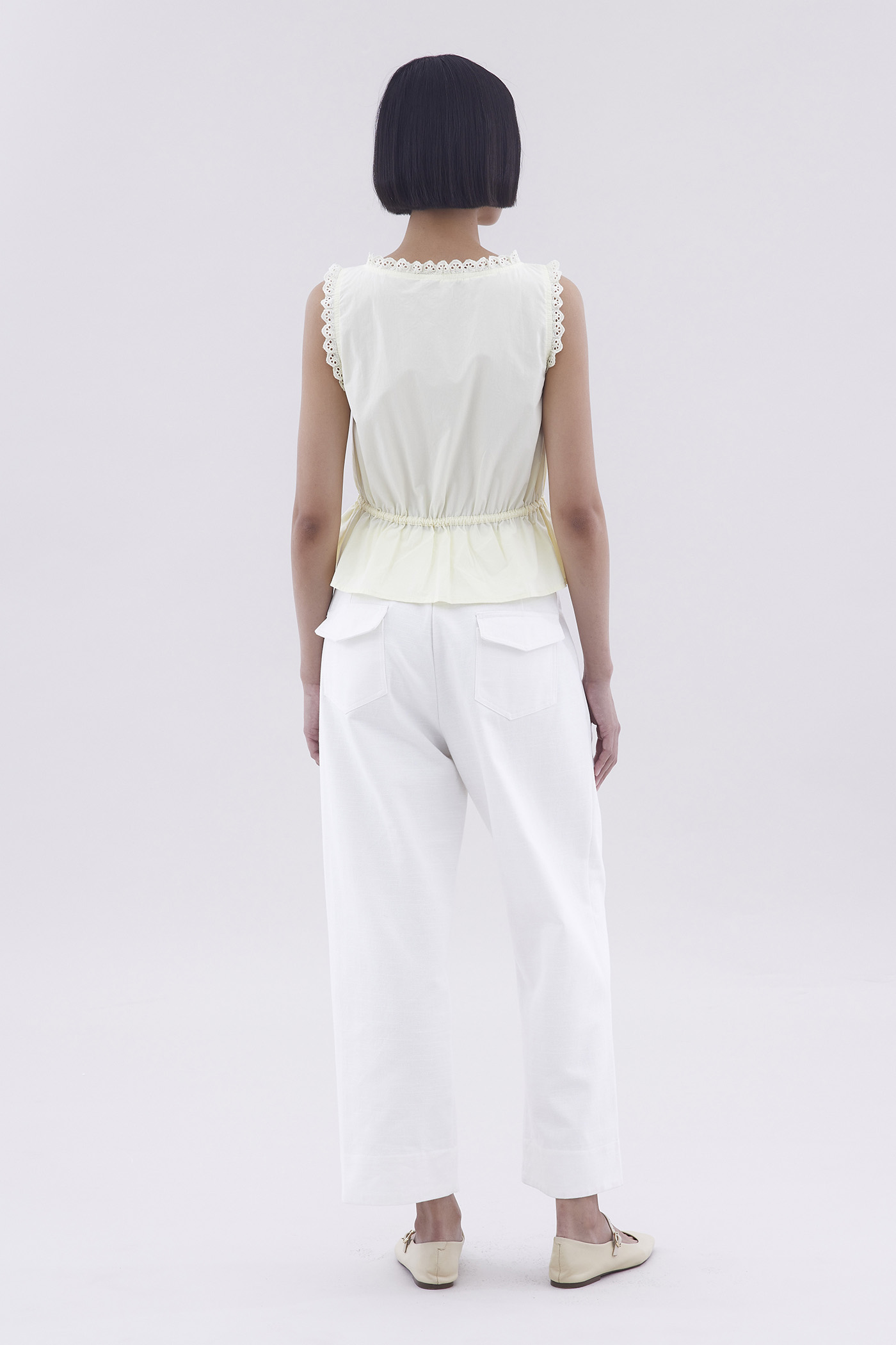 Leadow Lace-Trim Top