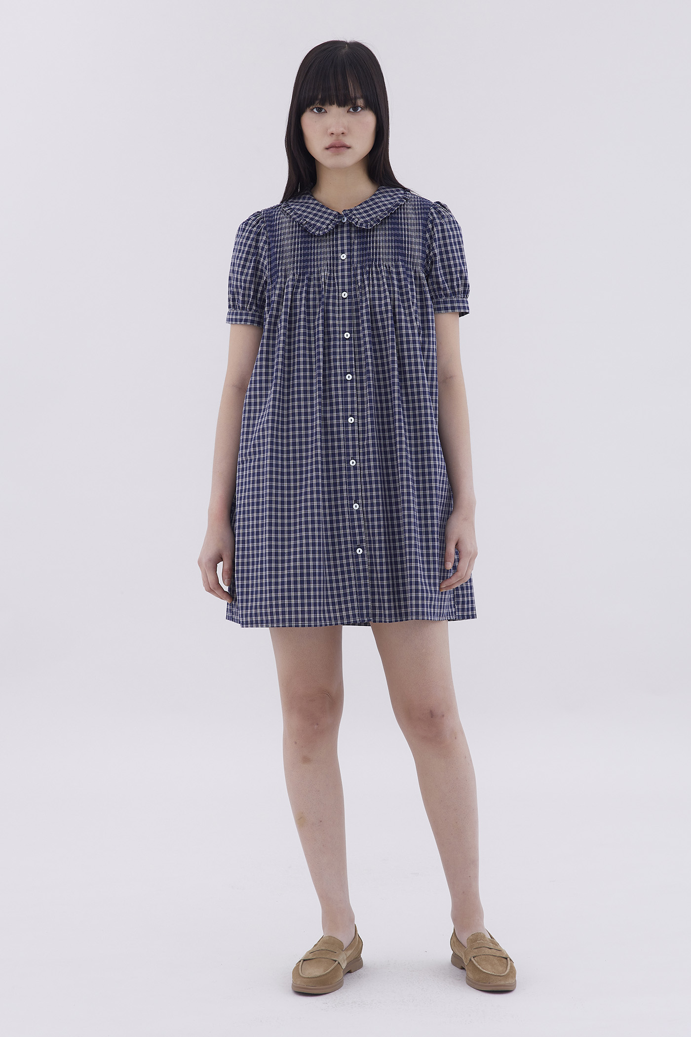 Merene Pin-Tuck Dress