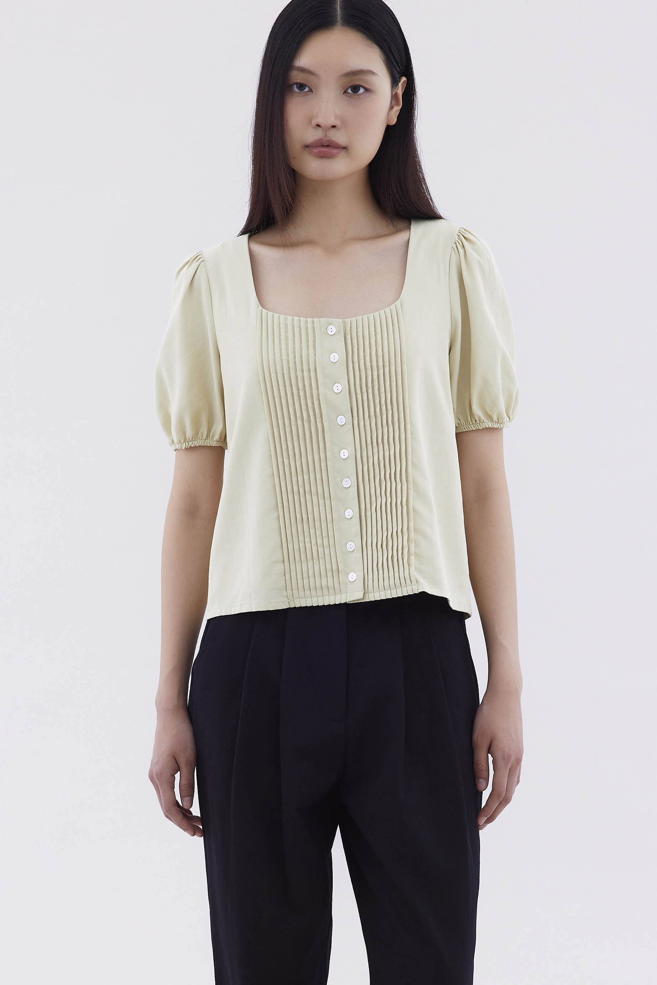 Kristel Square-Neck Top