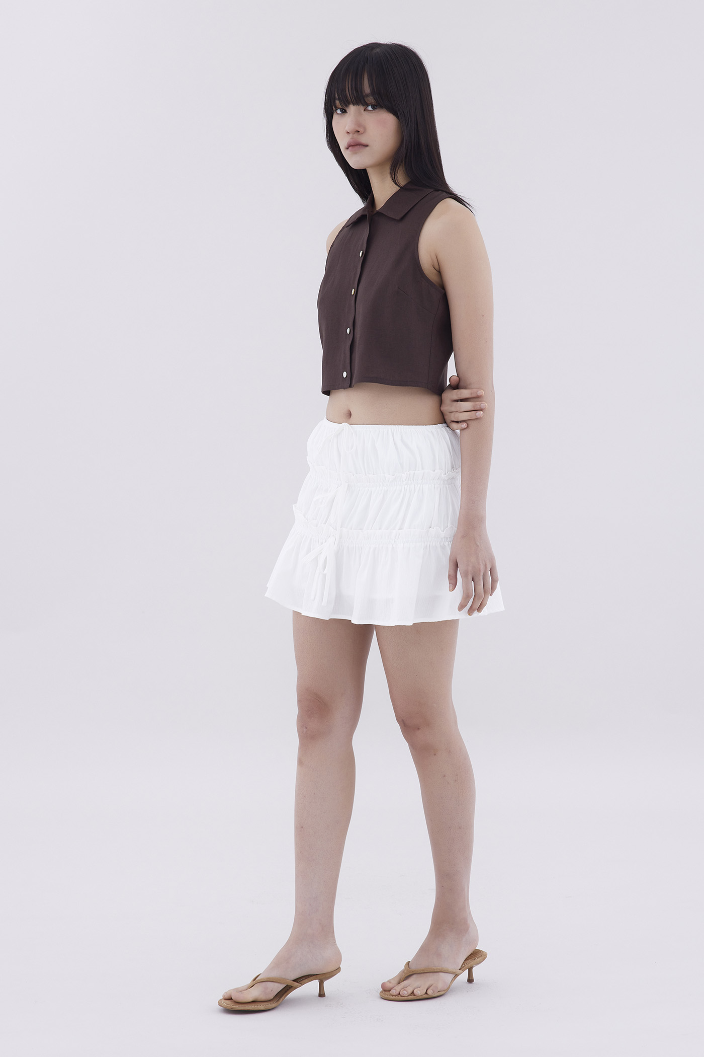 Kaize Collared Crop Top