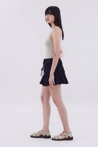 Zenifer Mid-Rise Ruffle Tier Skorts