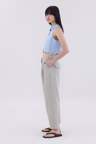 Kaize Collared Crop Top