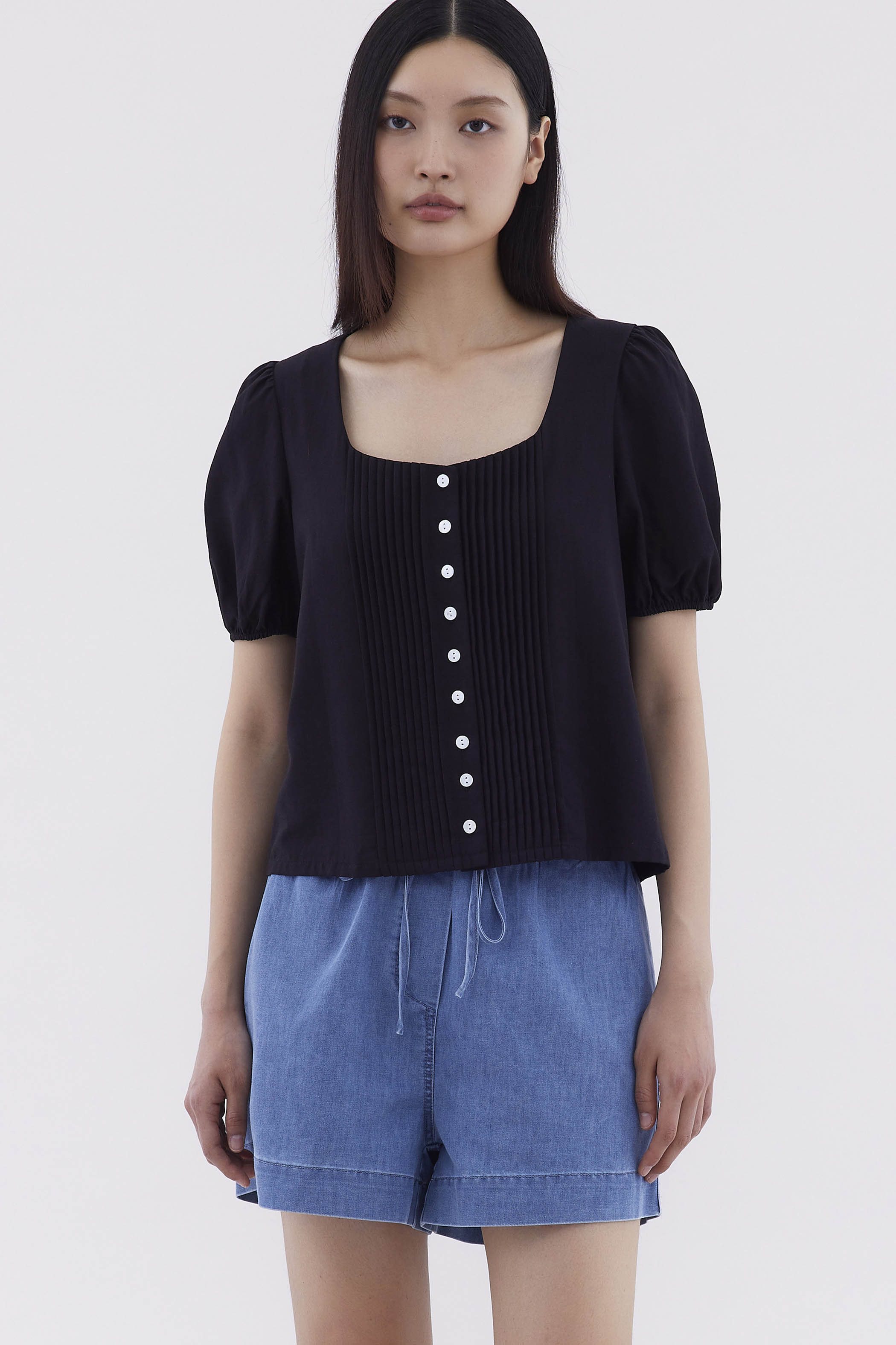 Kristel Square-Neck Top