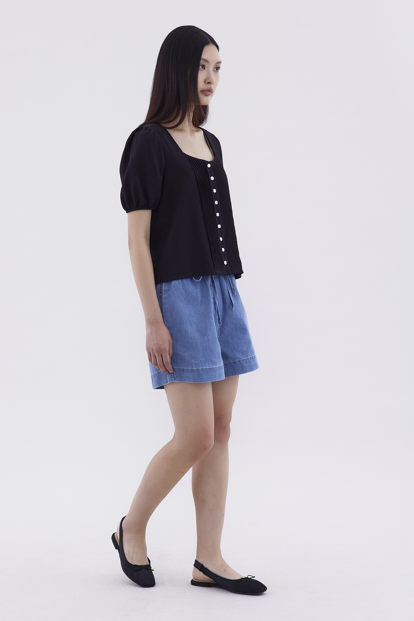 Kristel Square-Neck Top