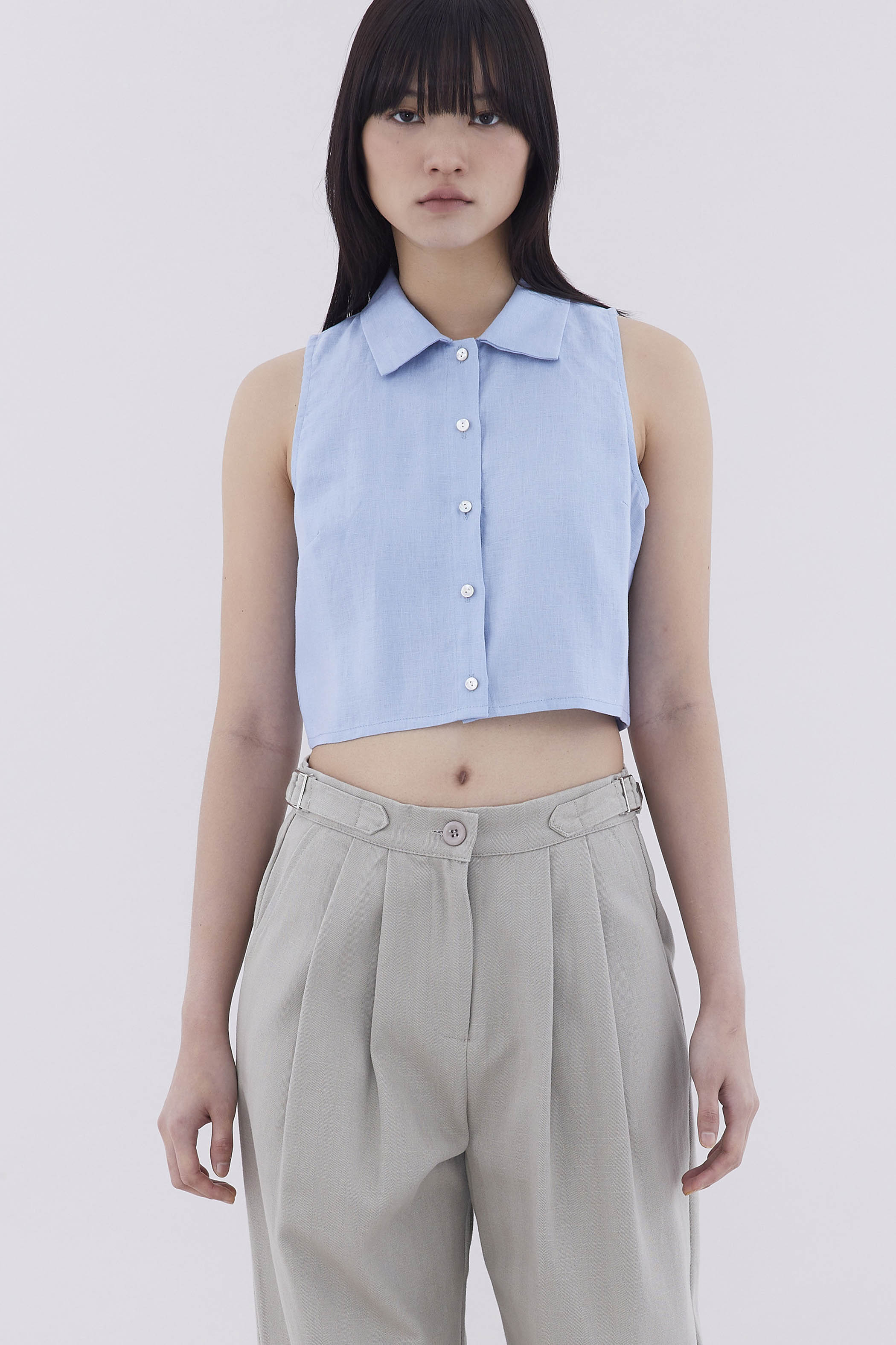 Kaize Collared Crop Top