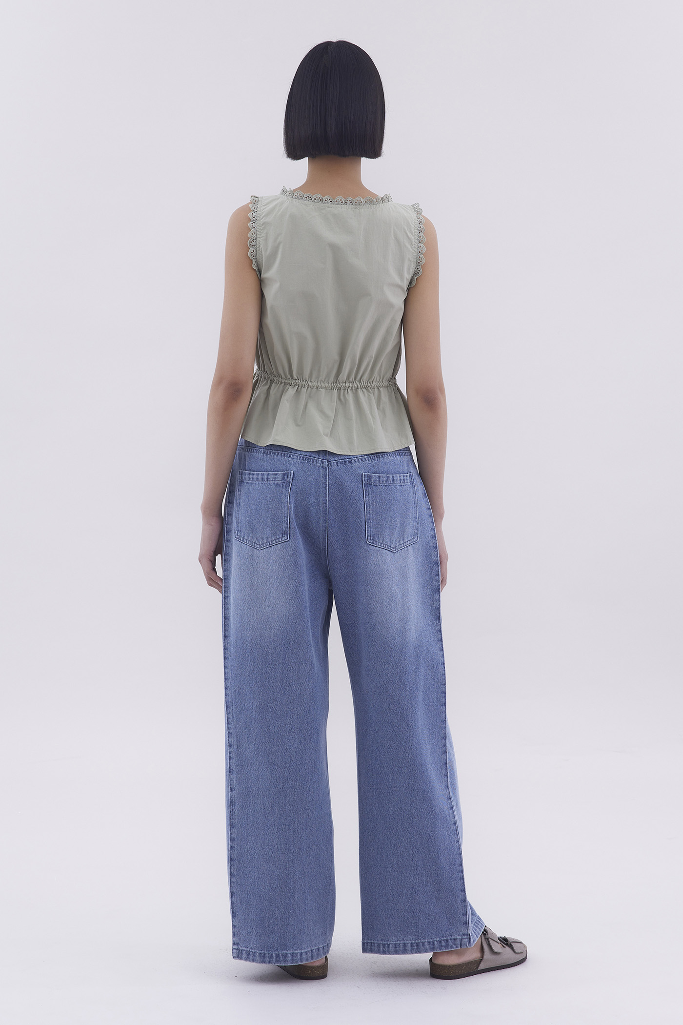 Leadow Lace-Trim Top